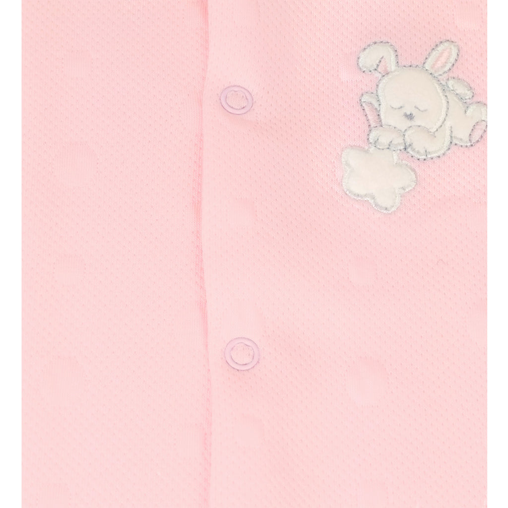 Enterizo Bebé Jacquard Rosado - S2356