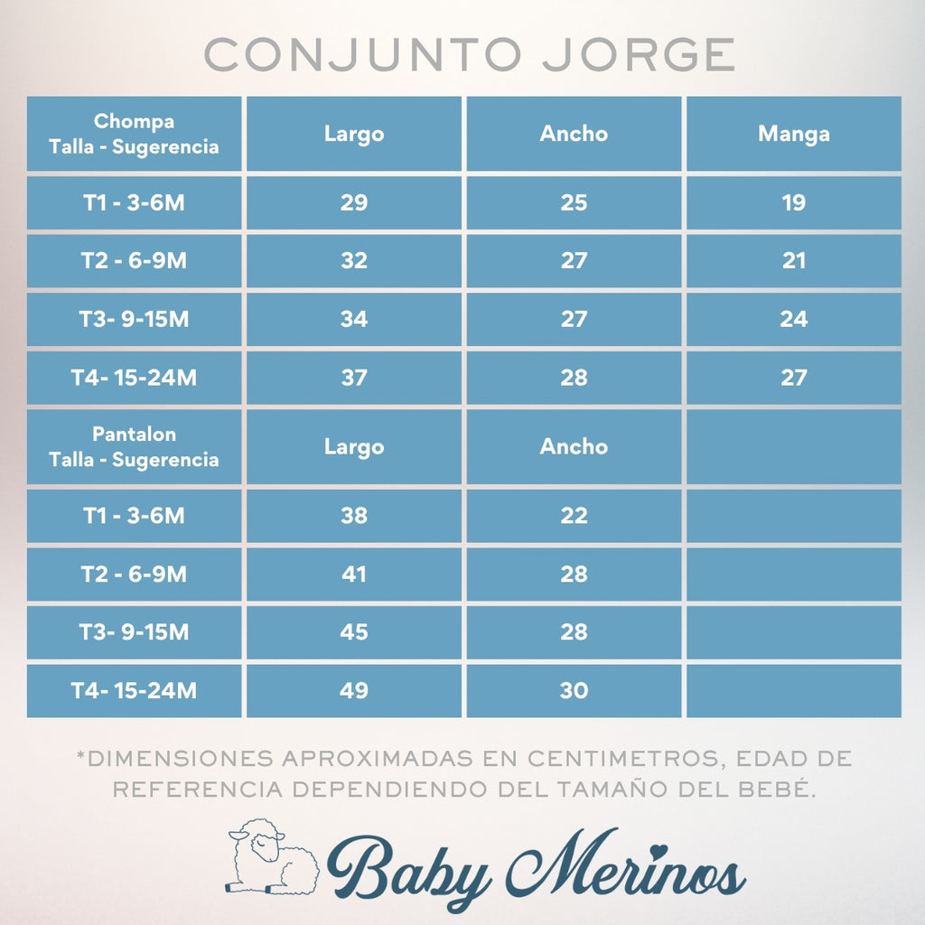 Conjunto bebé Jorge - Camello
