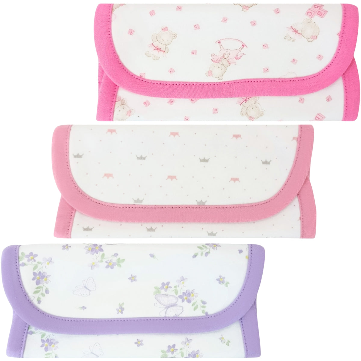 Pack de 3 Babitas en algodón - Niña S2379