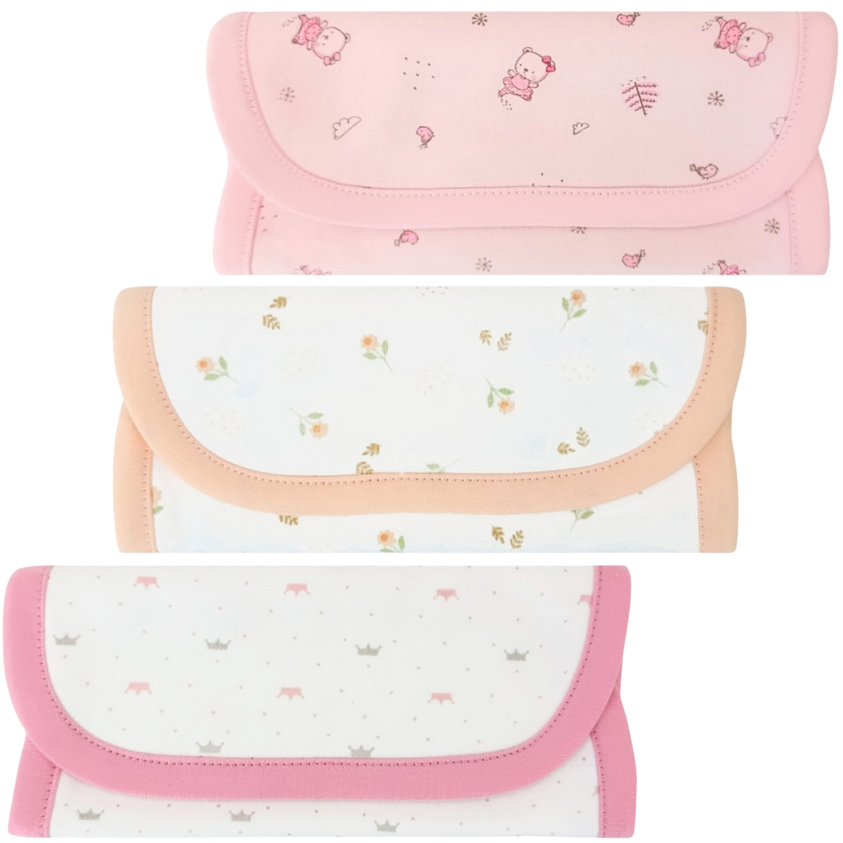 Pack de 3 Babitas en algodón - Niña S2382