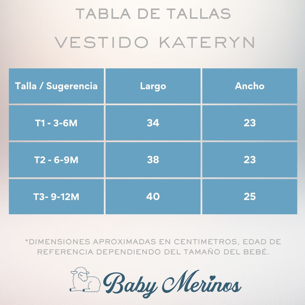 Vestido bebé - Kateryn - Beige