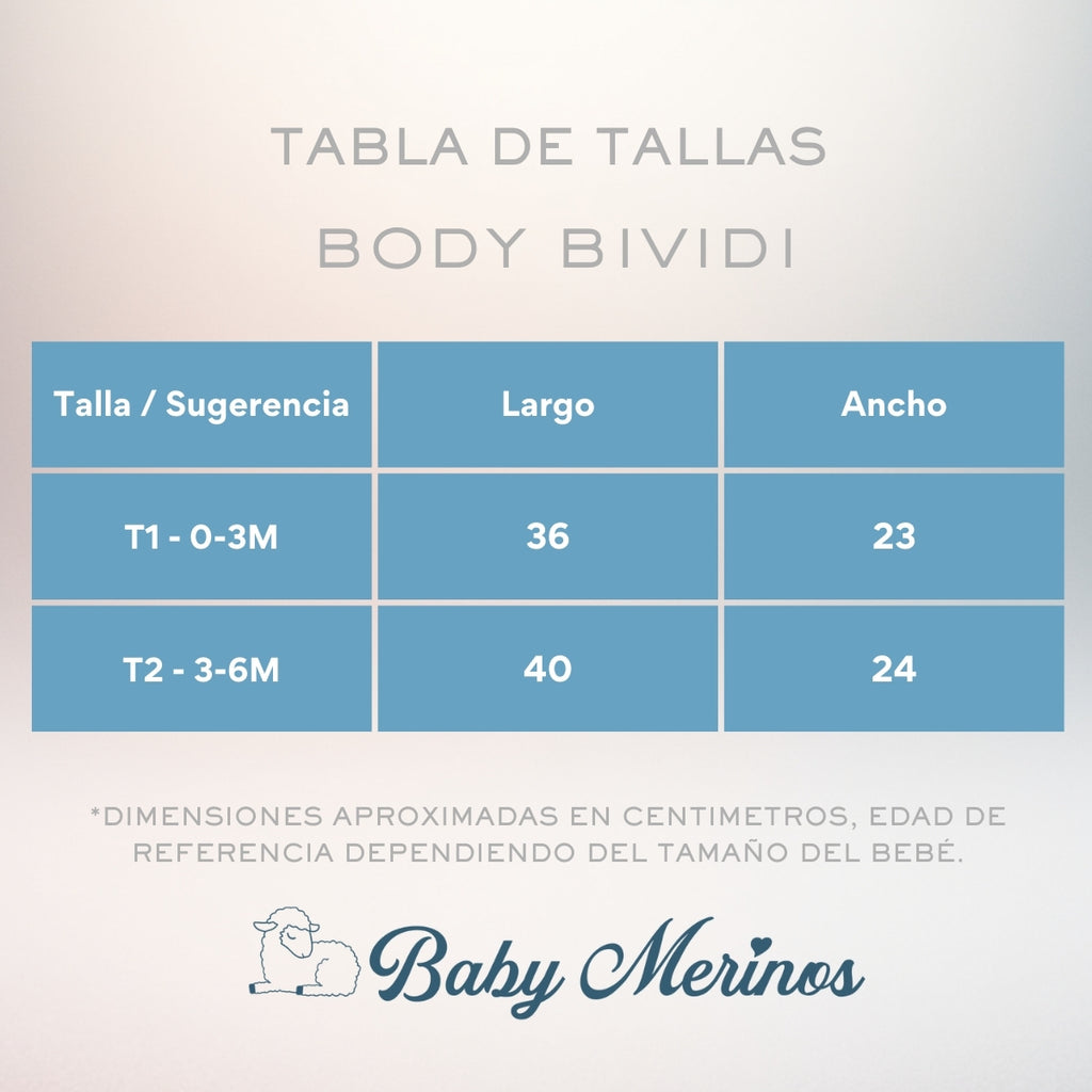 Body bividi 100% algodón - S2404