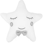 Cojin - Estrella Elegante V4 - Blanco y Plomo