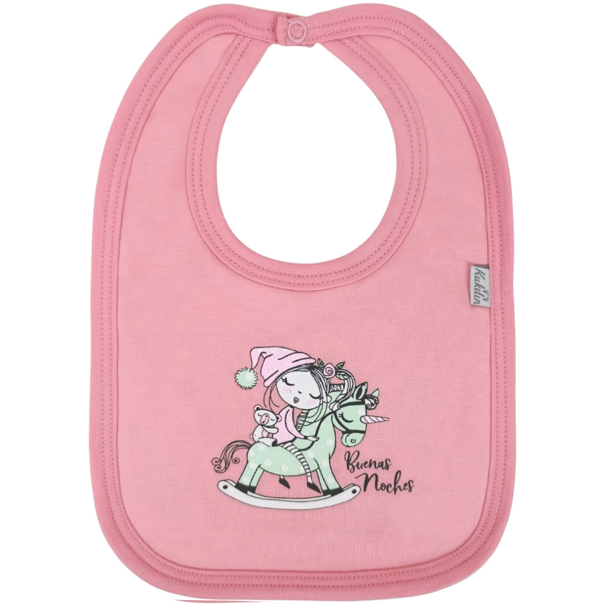 Babero en algodón Con Broche - S2413