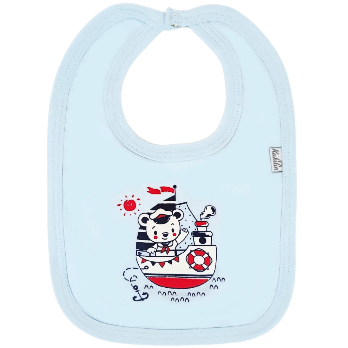 Babero en algodón Con Broche - S2416