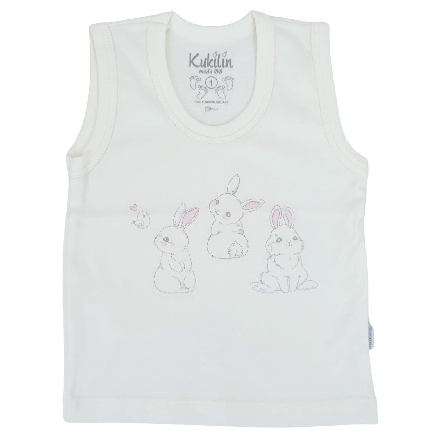 Polo Sin Mangas Bividí de Bebe - N70