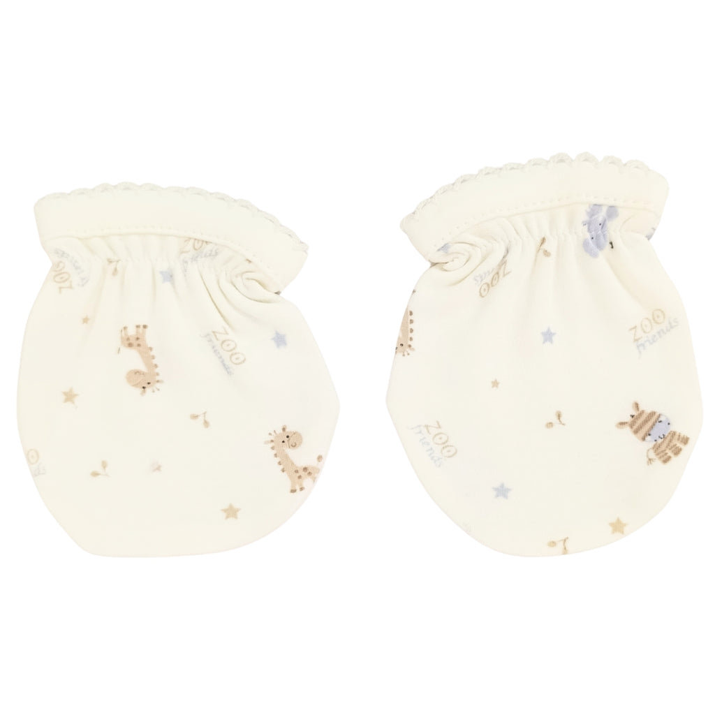 Mitones de Algodón para Recién Nacido Niño  | Set x3 Pares | T2202