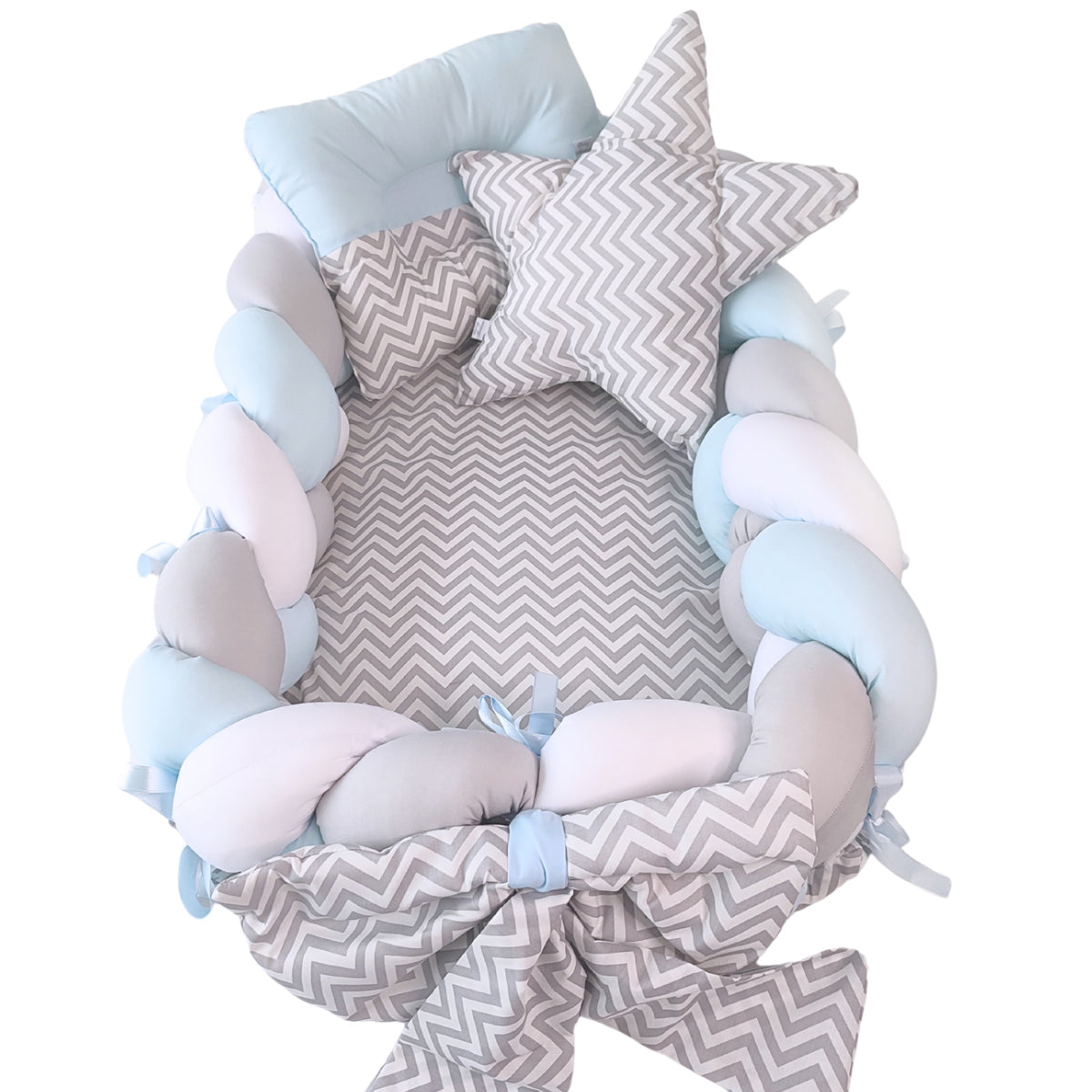 Nido Colecho Trenzado Mar Celeste