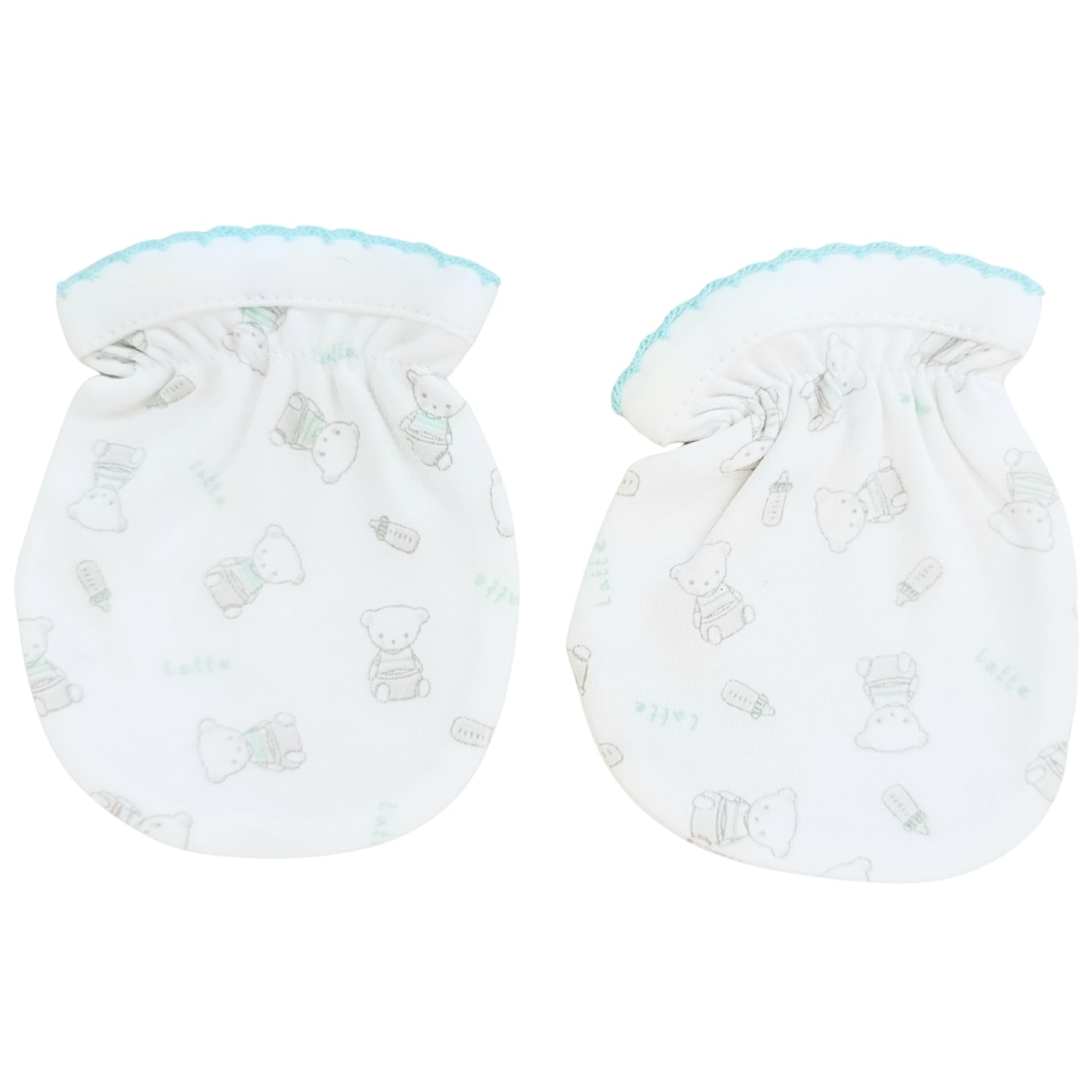 Mitones de Algodón para Recién Nacido Niño  | Set x3 Pares | T2202