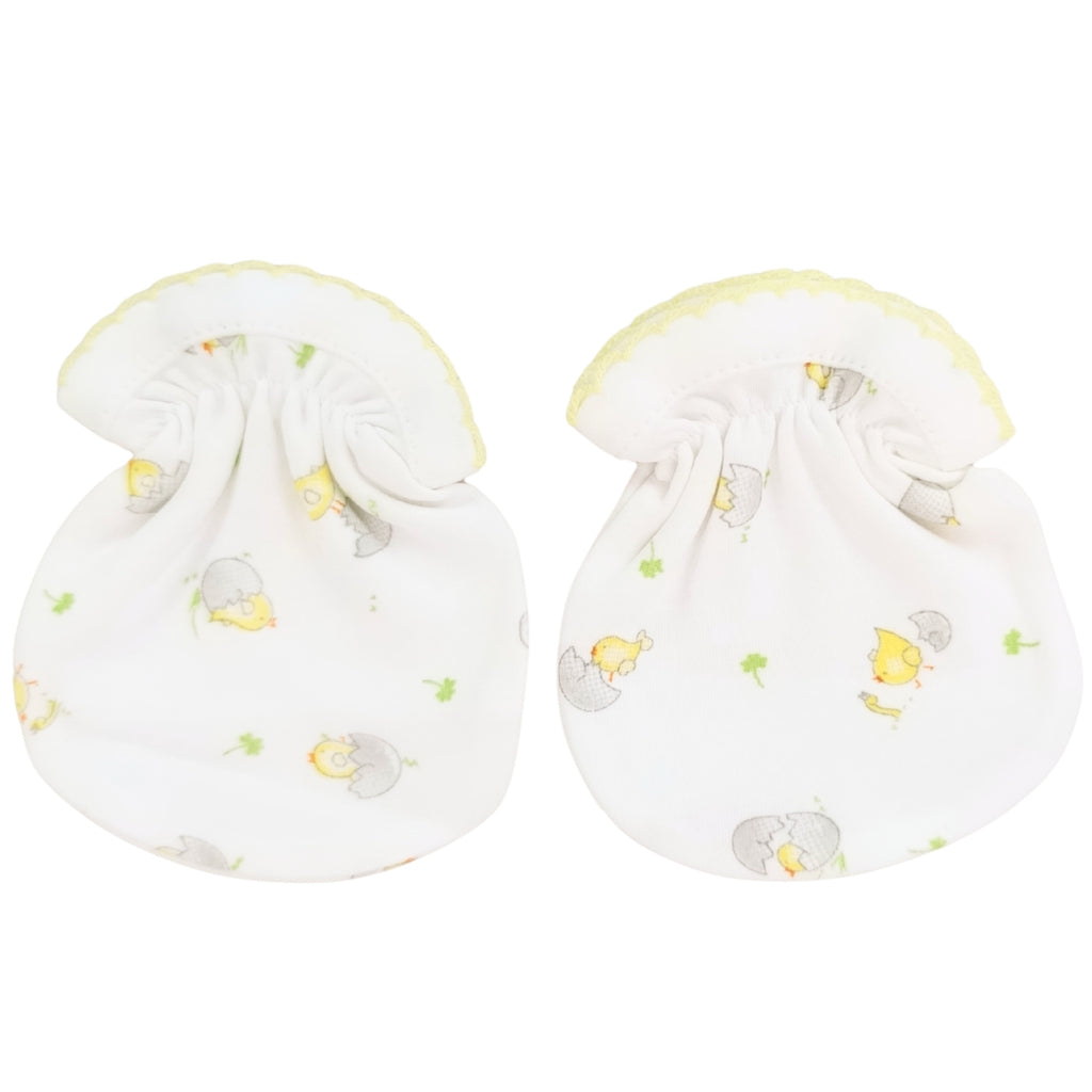 Mitones de Algodón para Recién Nacido Niño  | Set x3 Pares | T2202