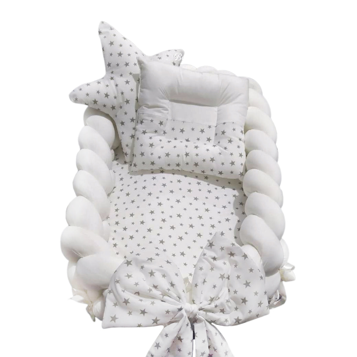 Nido Colecho Trenzado Estrella Blanco