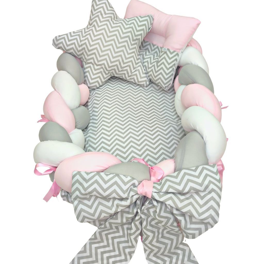 Nido Colecho Trenzado Mar Rosado