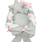 Nido Colecho Trenzado Mar Rosado