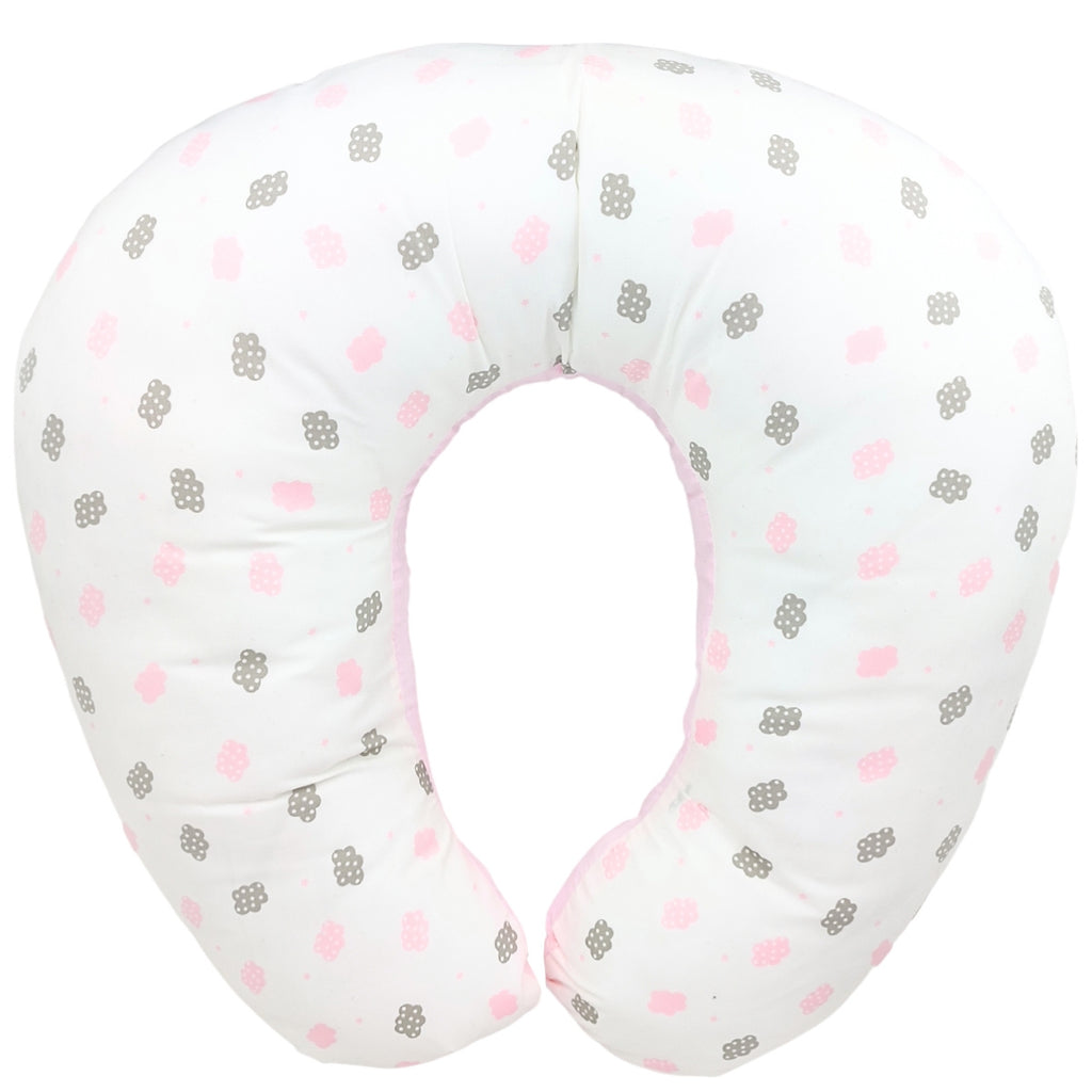Cojín de lactancia - Nubecitos - Rosado
