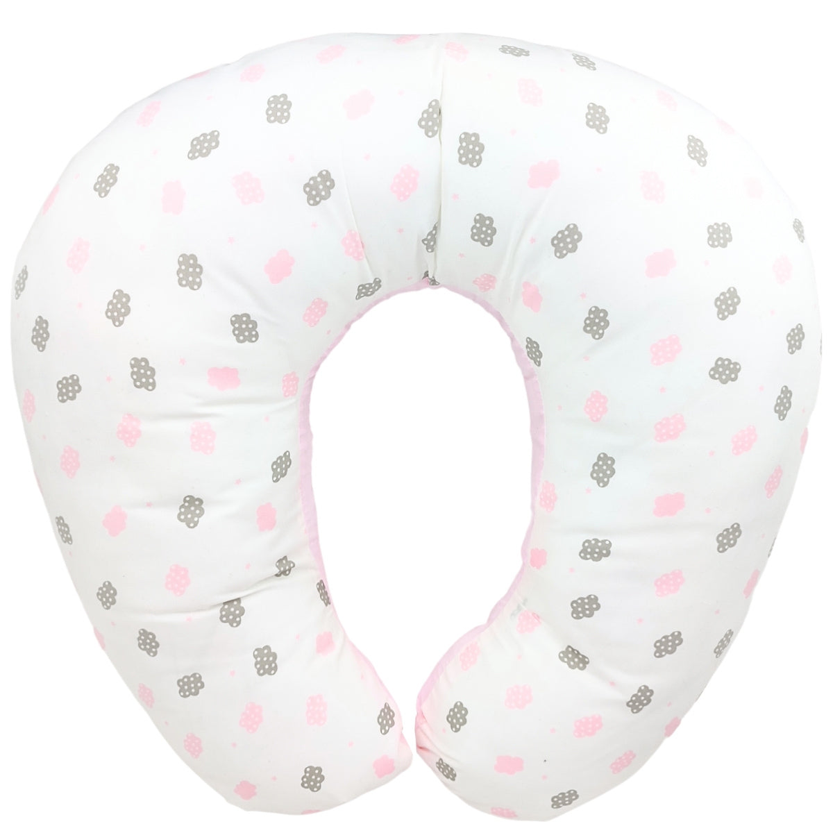 Cojín de lactancia - Nubecitos - Rosado