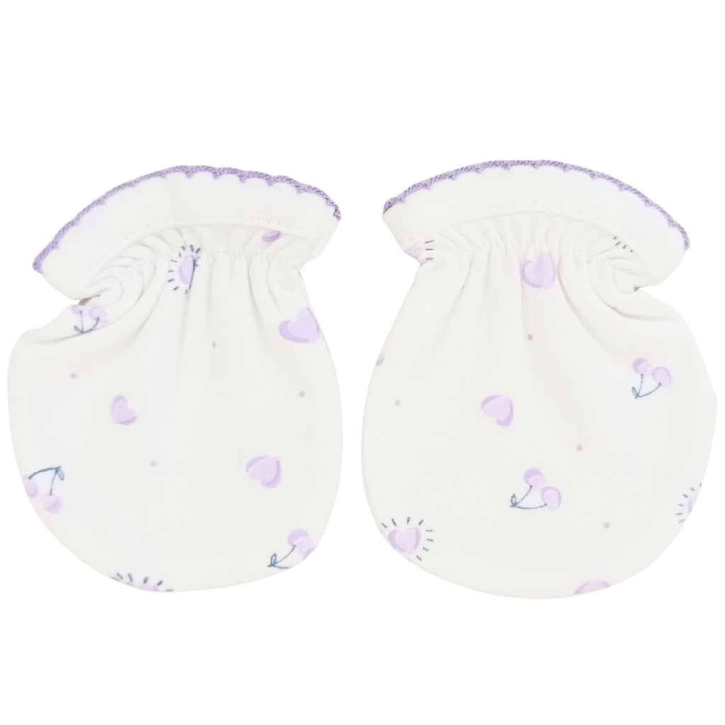 Mitones de Algodón Niña para Recién Nacido | Set x3 Pares | T2202