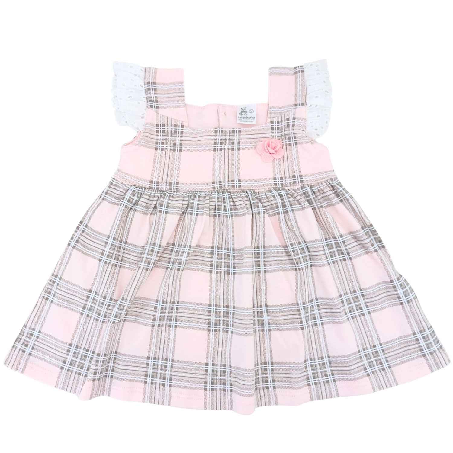 Vestido Escocés Bebé Rosado