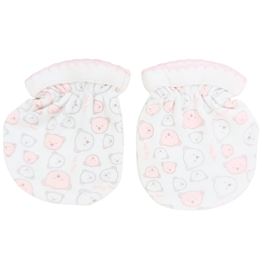 Mitones de Algodón Niña para Recién Nacido | Set x3 Pares | T2202