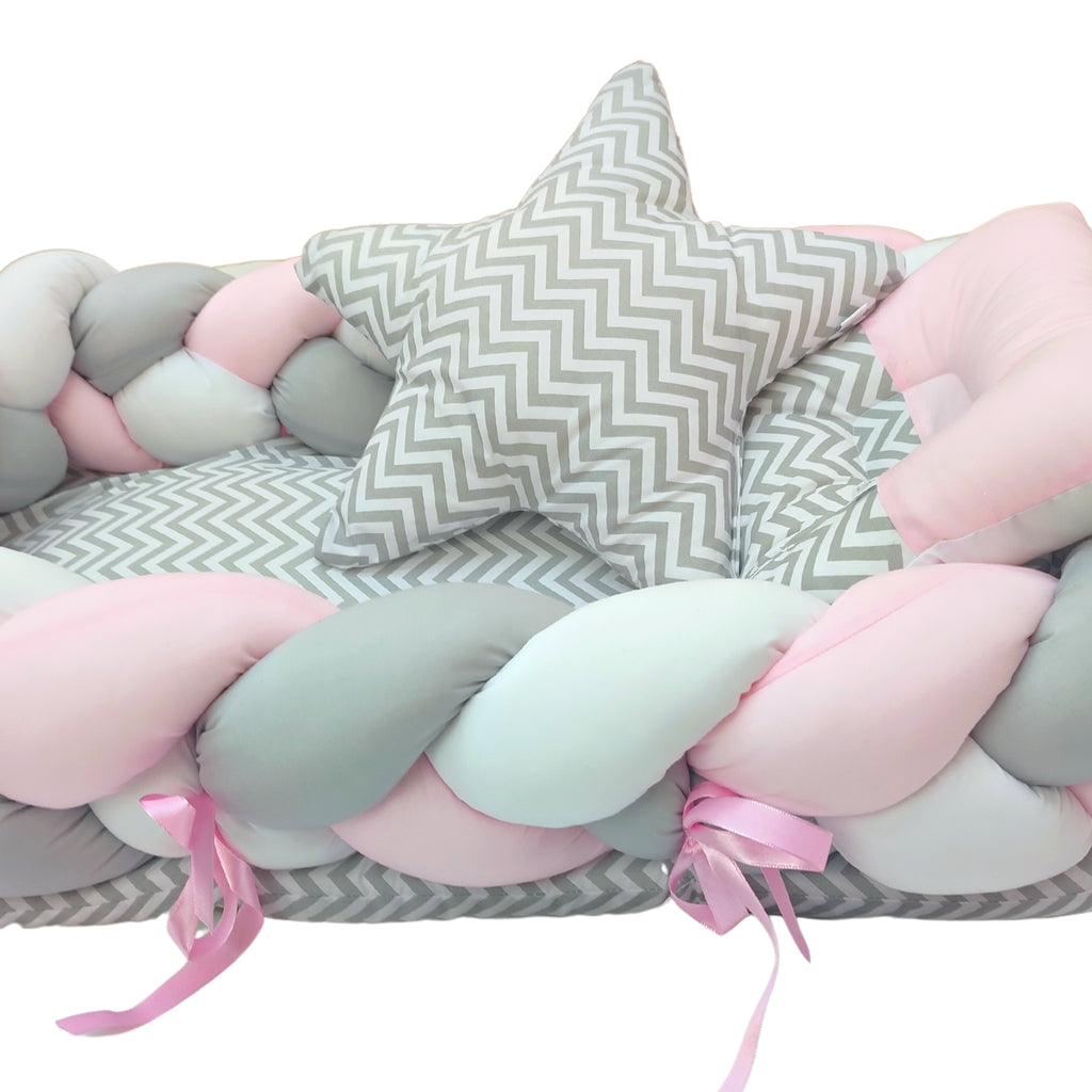 Nido Colecho Trenzado Mar Rosado