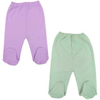 Pack de 2 Pantalones de Bebé con Pie - N8