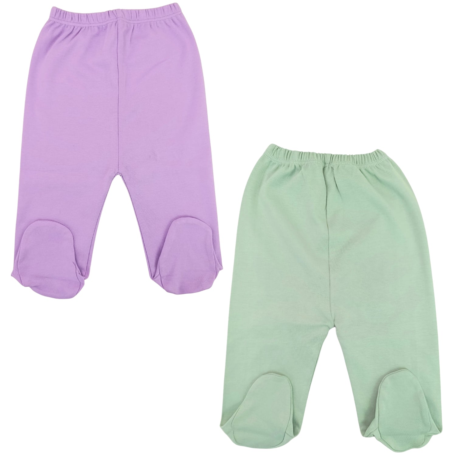 Pack de 2 Pantalones de Bebé con Pie - N8