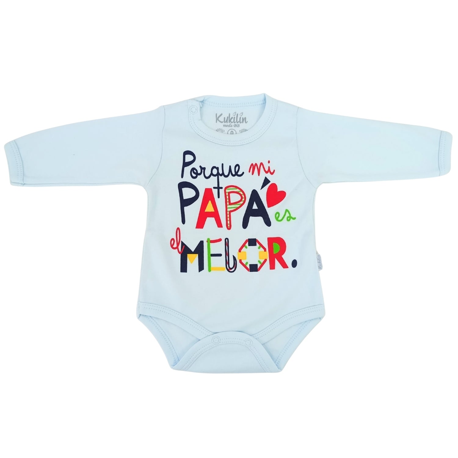 Body Bebé Manga Larga - Porque mi papa es el mejor - N91