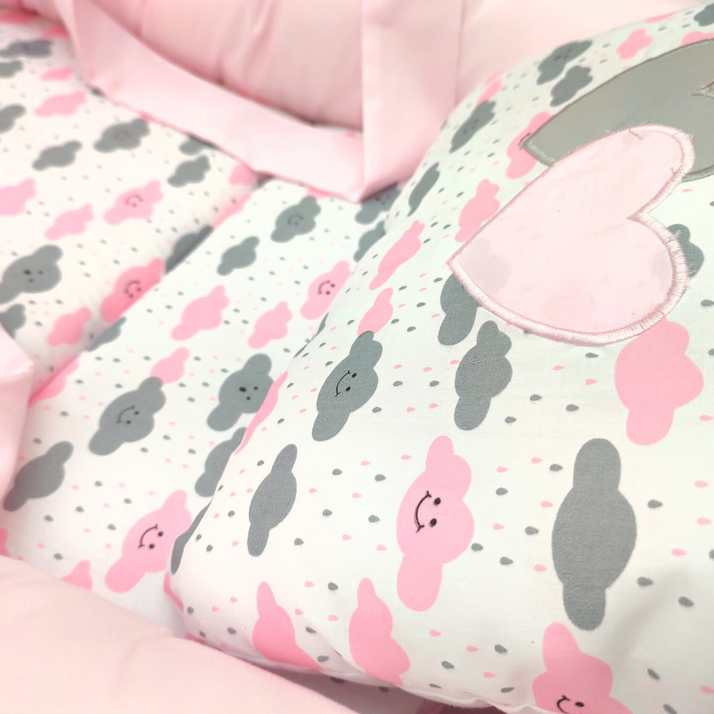 Nido Colecho Expandible Jumbo Nubes - Rosado