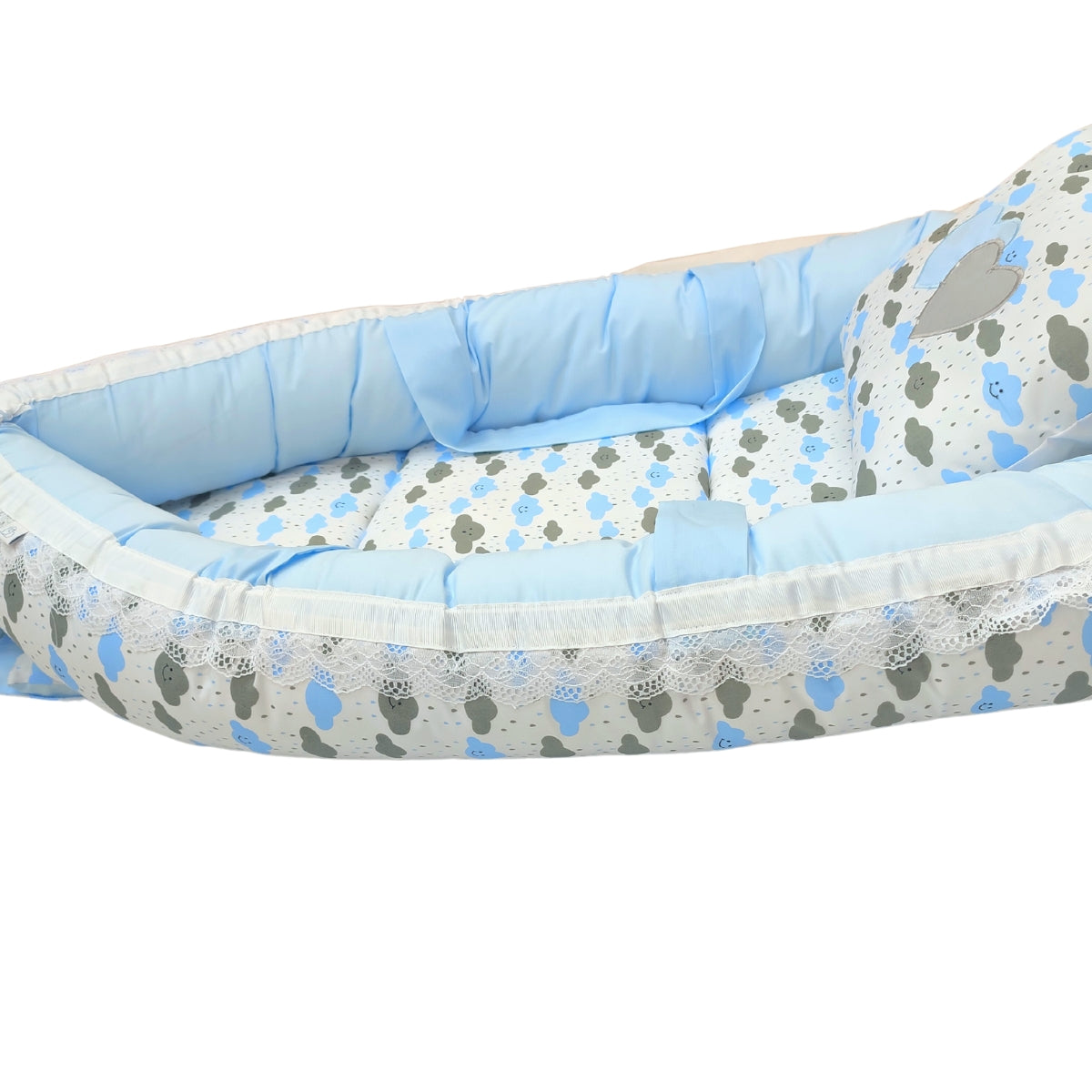 Nido Colecho Expandible Jumbo Nubes - Celeste