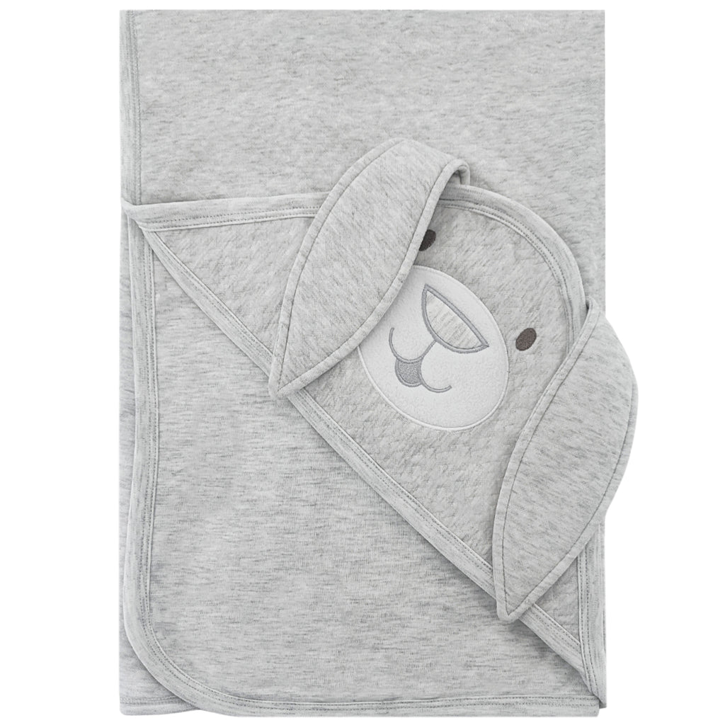 Manta bebe delgada - Conejo - Gris