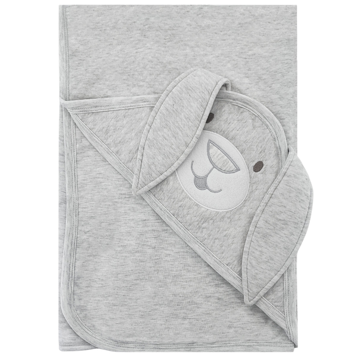 Manta bebe delgada - Conejo - Gris