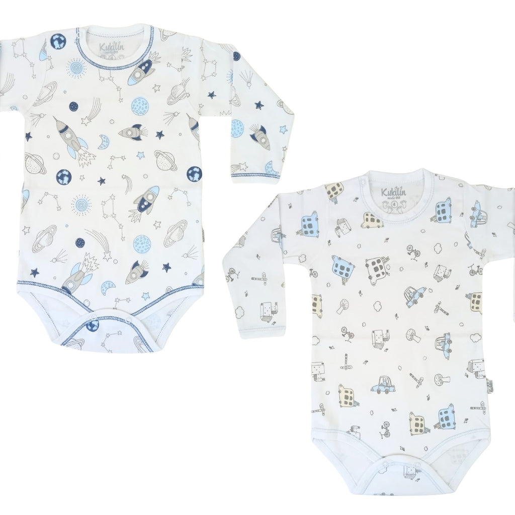 Pack de 2 Bodys de Bebé Manga Larga - P9