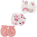 Pack x3 Mitones Antirrasguños para Bebé Niña S1592103