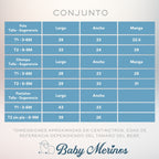 Conjunto bebé Hilo Conejo 4 piezas - Azul-Blanco - T2