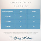 Enterizo Bebé Algodon Celeste - T0402