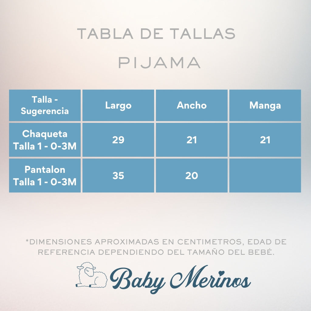 Pijama Bebé Chaqueta y Ranita - N13