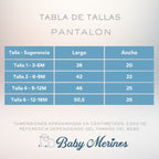 Pack de 2 Pantalones de Bebé con Pie - N8