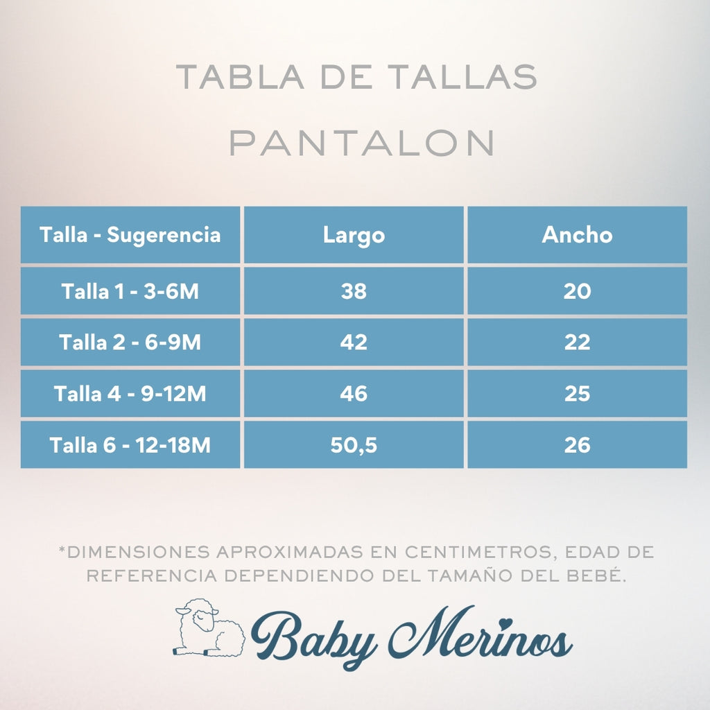 Pack de 2 Pantalones de Bebé con Pie - N1